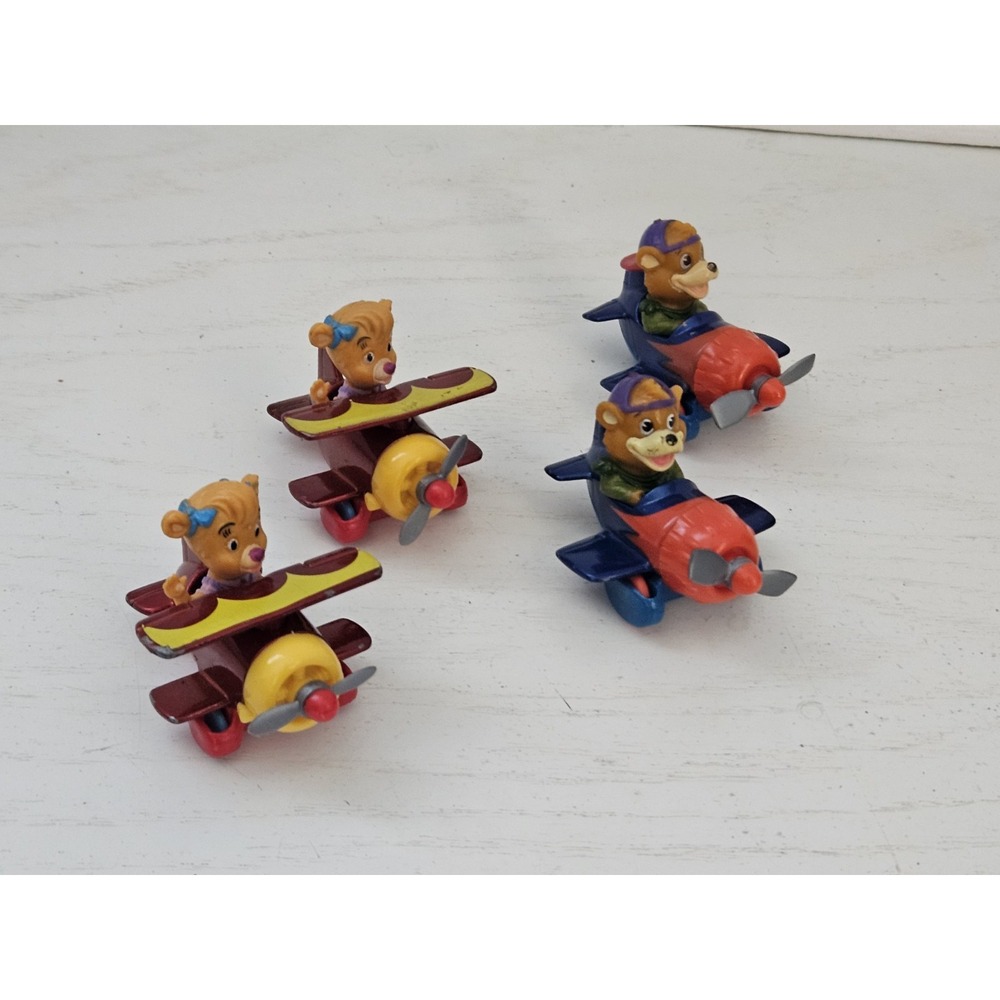 Disney's Tail Spin Vintage 1990s McDonalds Happy Toy‎ Airplane DIE CAST LOT Of 4